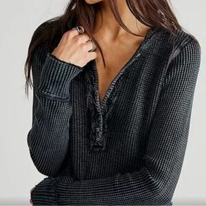 Free People One Colt Thermal Color Black Size Medium